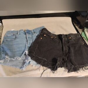 2 pair Levi jeans shorts